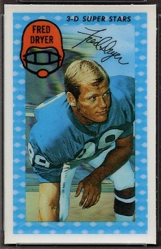 Fred Dryer 1971 Kelloggs football card