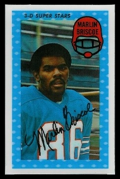 Marlin Briscoe 1971 Kelloggs football card