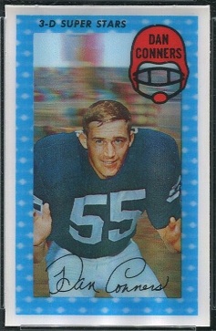 Dan Conners 1971 Kelloggs football card