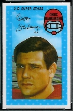 Chris Hanburger 1971 Kelloggs football card