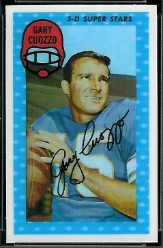 Gary Cuozzo 1971 Kelloggs football card
