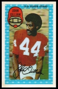 John Gilliam 1971 Kelloggs football card