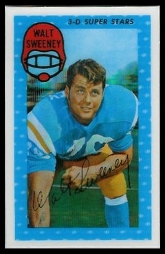 Walt Sweeney 1971 Kelloggs football card