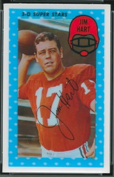 Jim Hart 1971 Kelloggs football card