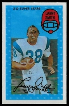 Larry Smith 1971 Kelloggs football card