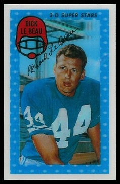 Dick LeBeau 1971 Kelloggs football card