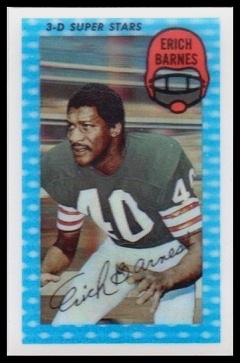 Erich Barnes 1971 Kelloggs football card