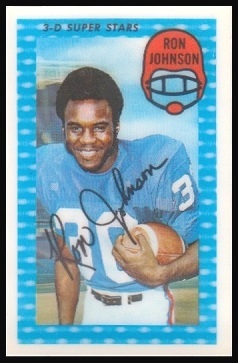 Ron Johnson 1971 Kelloggs football card