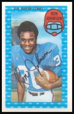 Ron Johnson 1971 Kelloggs football card Ron Johnson 1971 Kelloggs football card