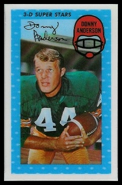 Donny Anderson 1971 Kelloggs football card