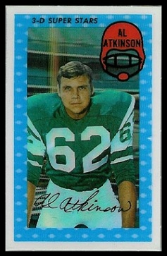 Al Atkinson 1971 Kelloggs football card