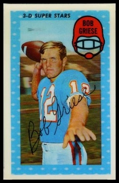 Bob Griese 1971 Kelloggs football card