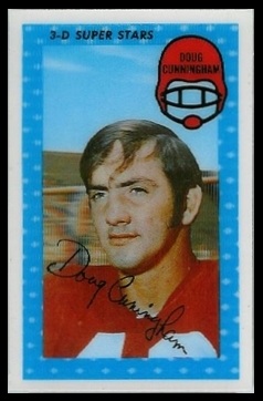 Doug Cunningham 1971 Kelloggs football card