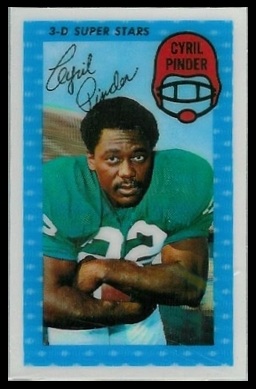 Cyril Pinder 1971 Kelloggs football card