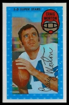 Craig Morton 1971 Kelloggs football card Craig Morton 1971 Kelloggs football card