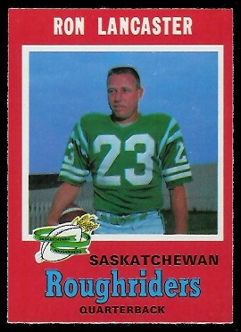 Ron Lancaster 1971 O-Pee-Chee CFL football card