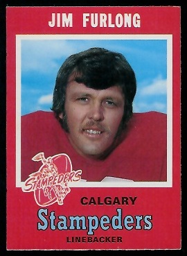 Jim Furlong 1971 O-Pee-Chee CFL football card