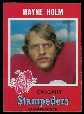 Wayne Holm 1971 O-Pee-Chee CFL football card