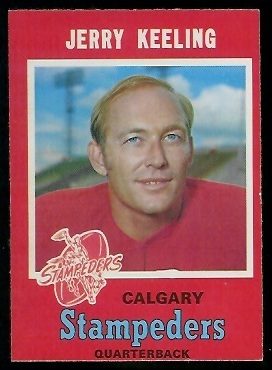 Jerry Keeling 1971 O-Pee-Chee CFL football card