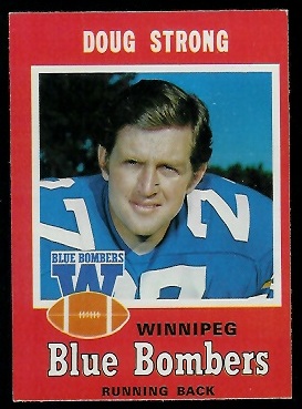 Doug Strong 1971 O-Pee-Chee CFL football card