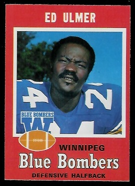 Ed Ulmer 1971 O-Pee-Chee CFL football card