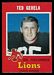 1971 O-Pee-Chee CFL Ted Gerela