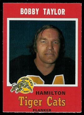 Bobby Taylor 1971 O-Pee-Chee CFL football card