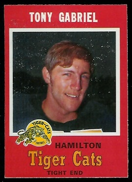 Tony Gabriel 1971 O-Pee-Chee CFL football card