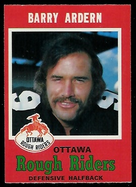 Barry Ardern 1971 O-Pee-Chee CFL football card