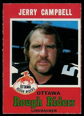 Jerry Campbell 1971 O-Pee-Chee CFL football card