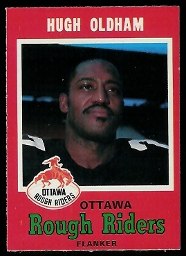 Hugh Oldham 1971 O-Pee-Chee CFL football card