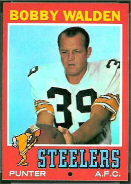 Bobby Walden 1971 Topps football card