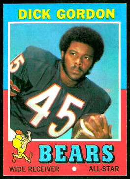 Dick Gordon 1971 Topps football card