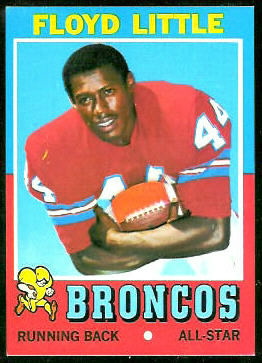 Floyd Little 1971 Topps football card