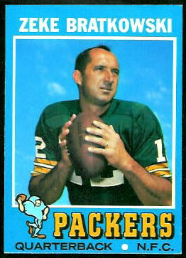 Zeke Bratkowski 1971 Topps football card