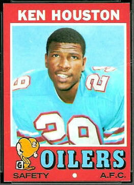 Ken Houston 1971 Topps football card