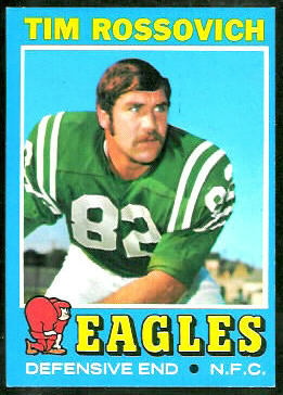 Tim Rossovich 1971 Topps football card