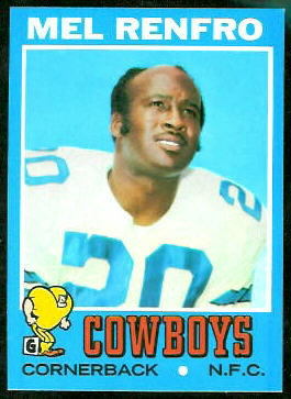 Mel Renfro 1971 Topps football card