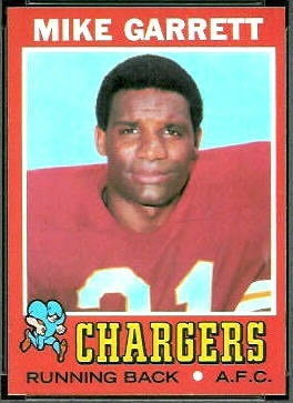 Mike Garrett 1971 Topps football card