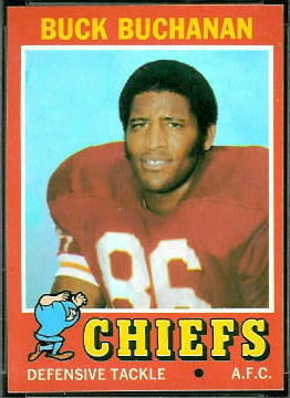 Buck Buchanan 1971 Topps football card