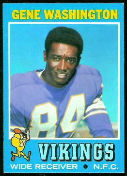 Gene Washington 1971 Topps football card