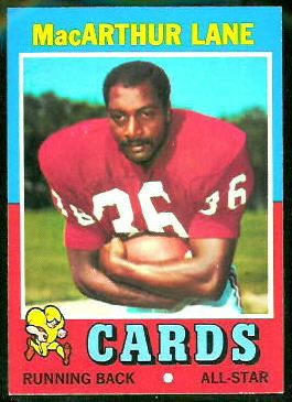 MacArthur Lane 1971 Topps football card