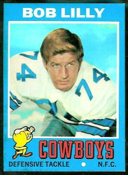 Bob Lilly 1971 Topps football card