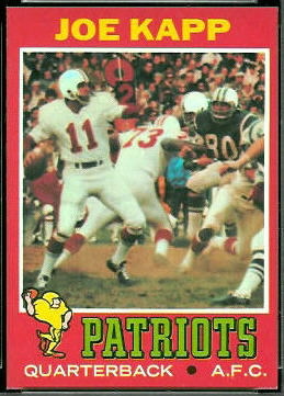 Joe Kapp 1971 Topps football card