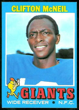 Clifton McNeil 1971 Topps football card