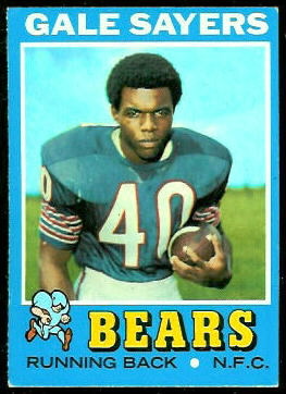 Gale Sayers 1971 Topps football card