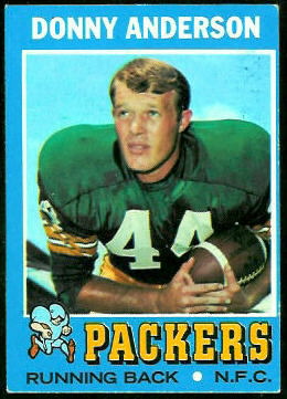 Donny Anderson 1971 Topps football card