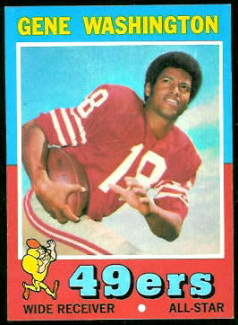 Gene Washington 1971 Topps football card