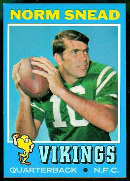 Norm Snead 1971 Topps football card