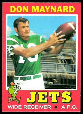 Don Maynard 1971 Topps football card